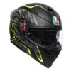 AGV K5 S Tornado Matt Black-Yellow Fluo