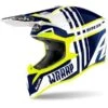 Airoh Wraap Broken Blue -Helmets Store airoh wraap broken blue airoh wraap broken blue cross helmet helm casque kask casco 1 2