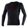 Dainese D-Core Thermo Tee LS Black Red -Helmets Store dainese d core thermo tee ls black red base layers underwear onderkleding funktionsbekleidung sous vetement technique 1 3