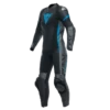 Dainese Grobnik Lady Leather 1PC Suit Perf. Black/Anthracite/Teal