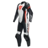 Dainese Grobnik Lady Leather 1PC Suit Perf. Black/White/Fluo-Red 1 Dainese Grobnik Lady Leather 1PC Suit Perf. Black/White/Fluo-Red -Helmets Store dainese grobnik lady leather 1pc suit perf black white fluo red one piece suit 1 teiler overall combinaison 1 piece traje tulum 1 1