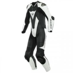 Dainese Laguna Seca 5 1-PC Leather Suit Perf. Black White