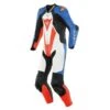 Dainese Laguna Seca 5 1-PC Leather Suit Perf. White Blue Red -Helmets Store dainese laguna seca 5 1 pc perf suit white red blue one piece suit 1 teiler overall combinaison 1 piece traje tulum 1 1