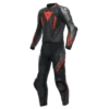 Dainese Laguna Seca 5 2PCS Leather Suit Black/Anthracite/Fluo-Red