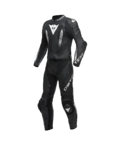 Dainese Laguna Seca 5 2PCS Leather Suit Black/Black/White