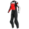 Dainese Mirage Lady Leather 2-P Suit Black/Lava-Red/White
