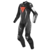 Dainese Misano 2 D-Air Lady Perf. 1-P Suit Black-Black-White