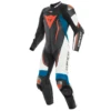 Dainese Misano 2 D-Air Perf. 1-P Suit Black-Matt-White-Light-Blue -Helmets Store dainese misano 2 d air perf 1 p suit black matt white light blue one piece suit 1 teiler overall combinaison 1 piece traje tulum 1 10