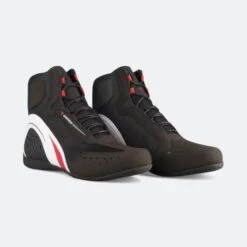 Dainese Motorshoe D-WP Black-White-Red