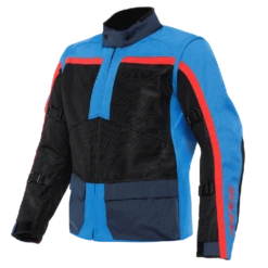 Dainese Outlaw Tex Jacket Black Light-Blue Black-Iris