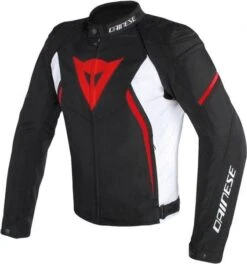 Dainese Avro D2 TEX Jacket BLACK/WHITE/RED