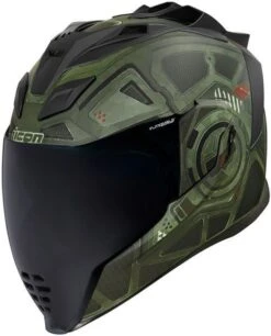 Icon Airflite Blockchain Green Full-Face Helmet