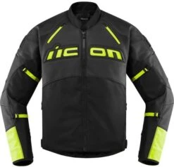 Icon Contra2 Leather Jacket Hi-Viz