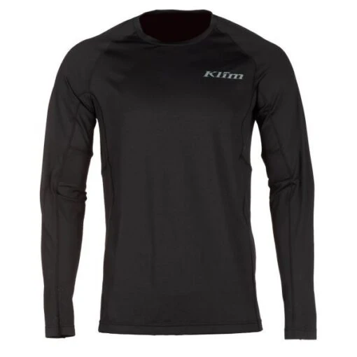 Klim Aggressor 1.0 Long Sleeve Black -Helmets Store klim aggressor 10 long sleeve black base layers underwear onderkleding funktionsbekleidung sous vetement technique 1