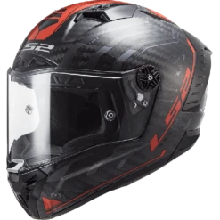 LS2 Thunder Carbon Sputnik Metal Red-06