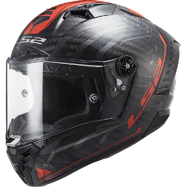 LS2 Thunder Carbon Sputnik Metal Red-06 3 LS2 Thunder Carbon Sputnik Metal Red-06