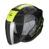 Scorpion EXO-230 Condor Black-Neon Yellow -Helmets Store scorpion exo 230 condor black yellow open face helmet helm casque jet kask casco abierto 1 2