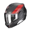 Scorpion EXO-TECH EVO CARBON GENUS Matt Black-Red -Helmets Store scorpion exo tech evo carbon genus black red modular helmet klapphelm casque modulaire systeemhelm kask casco modular 1 3